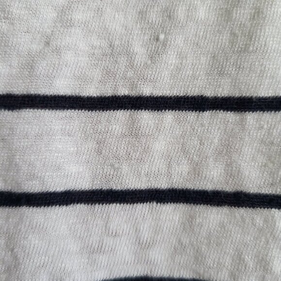 Vince Black and White Striped Crop Tank - Picture 9 of 9